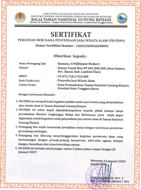 Sertifikat Ijin
